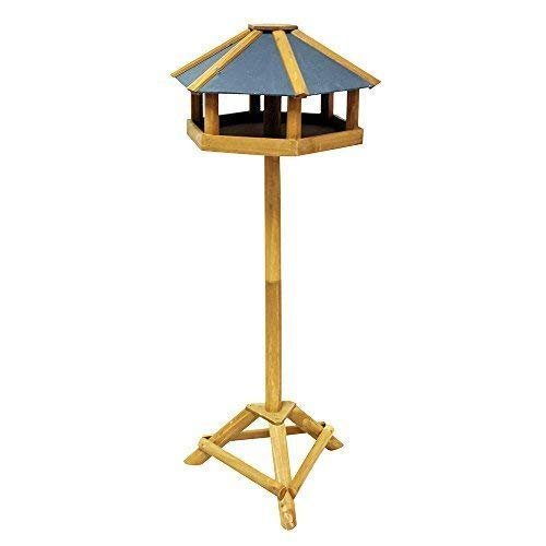 HomeZone Garden Mile® Traditional Wooden Bird Table