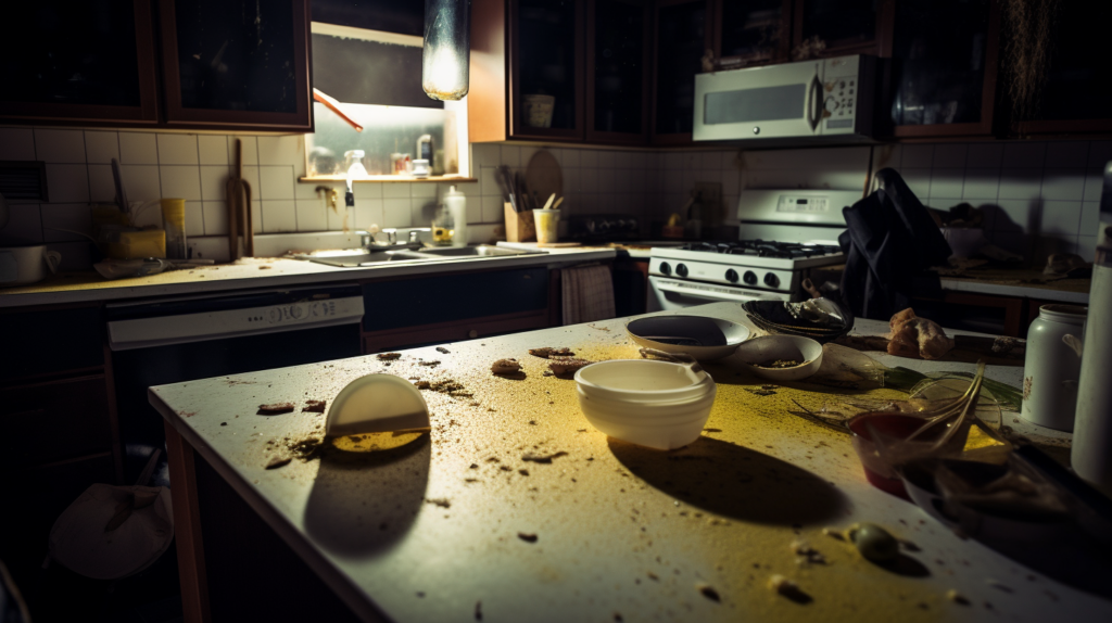 slugs in the kitchen
