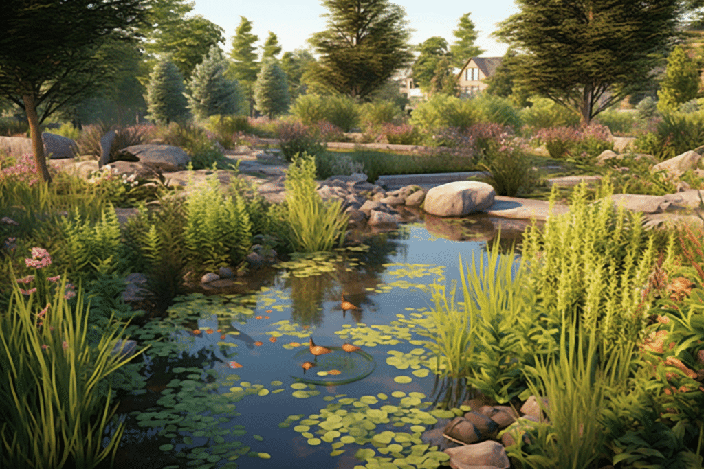 A wildlife pond